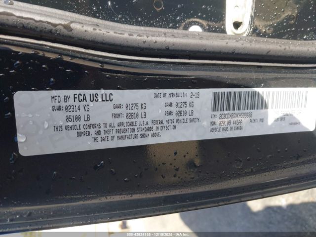 2019 DODGE CHARGER 2C3CDXBGXKH599688 Photo 8