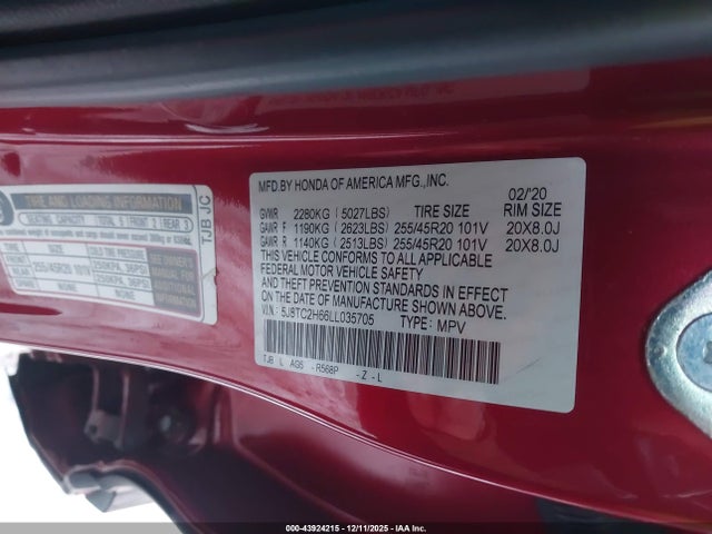 2020 ACURA RDX 5J8TC2H66LL035705 Photo 8