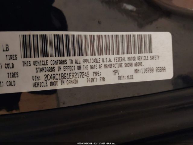 2014 CHRYSLER TOWN & COUNTRY 2C4RC1BG1ER217245 Photo 8