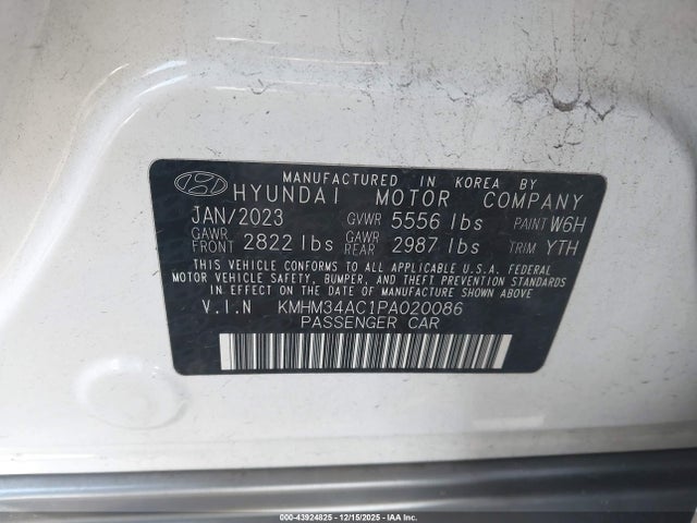 2023 HYUNDAI IONIQ 6 KMHM34AC1PA020086 Photo 8