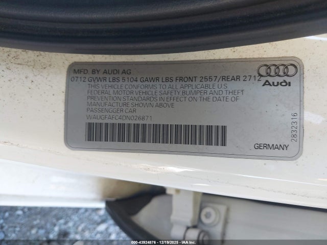 2013 AUDI A6 WAUGFAFC4DN026871 Photo 8