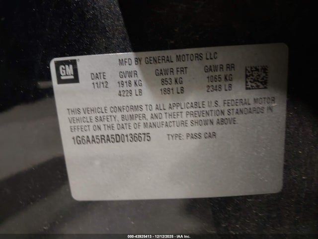 2013 CADILLAC ATS 1G6AA5RA5D0136675 Photo 8