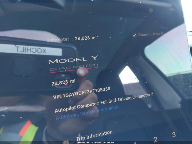 2023 TESLA MODEL Y 7SAYGDEF3PF785339 Photo 6