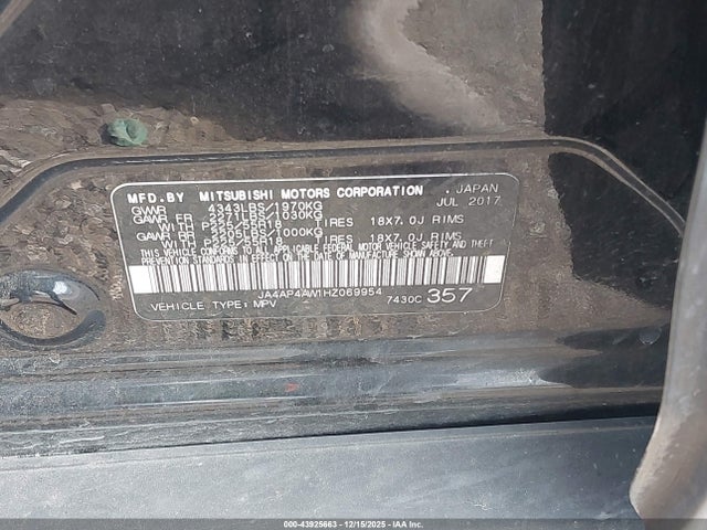 2017 MITSUBISHI OUTLANDER SPORT JA4AP4AW1HZ069954 Photo 8