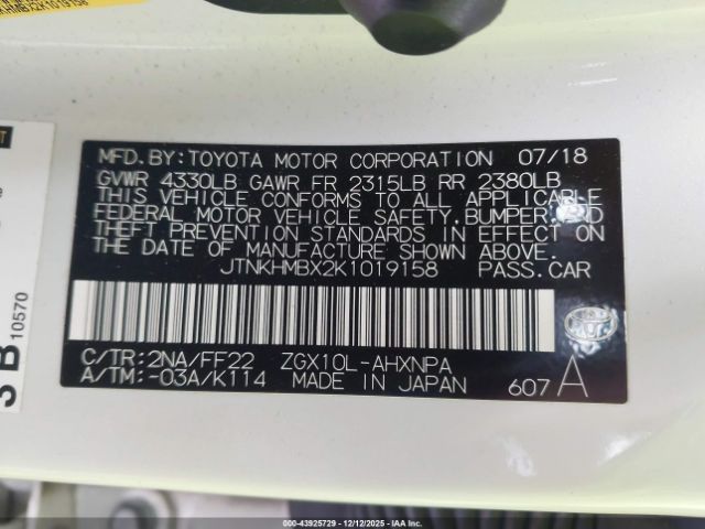 2019 TOYOTA C-HR JTNKHMBX2K1019158 Photo 8