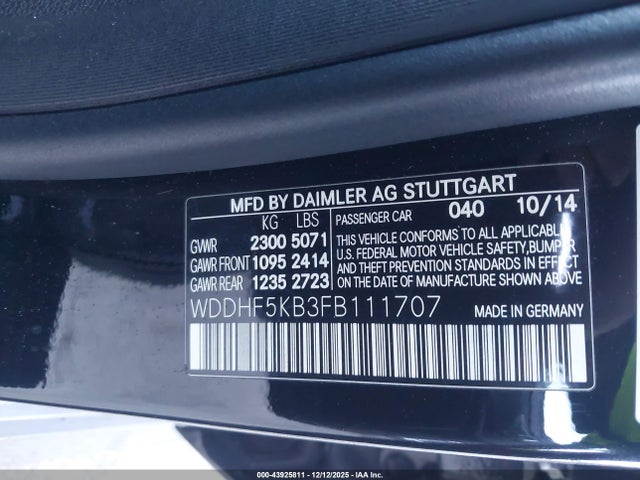Mercedes-Benz E 350 2015 WDDHF5KB3FB111707 Image 9