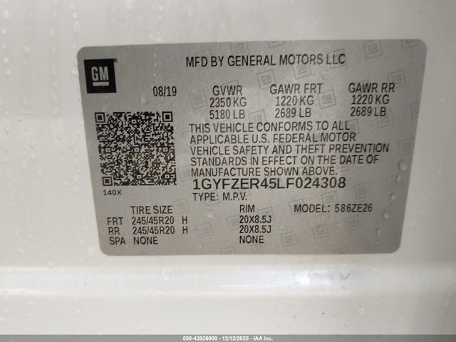 2020 CADILLAC XT4 1GYFZER45LF024308 Photo 8