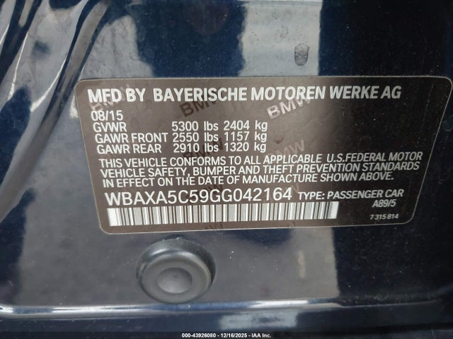 WBAXA5C59GG042164 BMW 535d