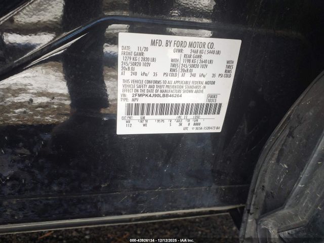 2020 FORD EDGE 2FMPK4J90LBB46264 Photo 8