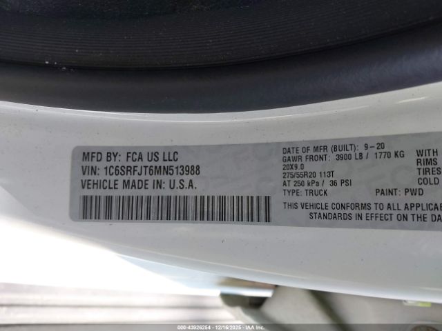 2021 RAM 1500 1C6SRFJT6MN513988 Photo 8