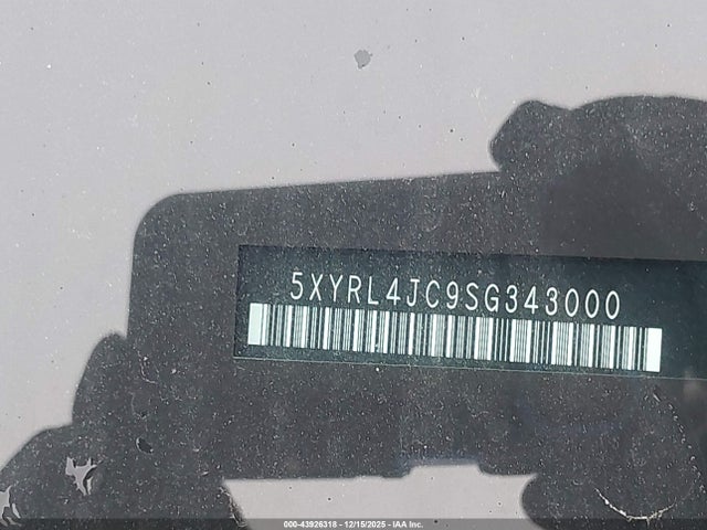 5XYRL4JC9SG343000 KIA SORENTO S