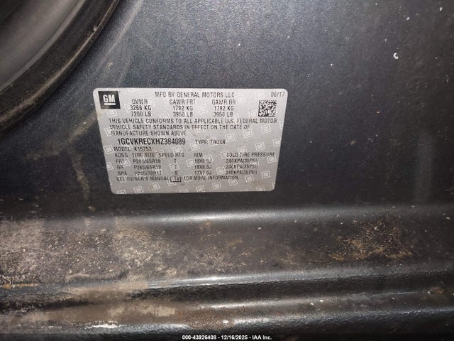 2017 CHEVROLET SILVERADO 1500 1GCVKRECXHZ384089 Photo 8