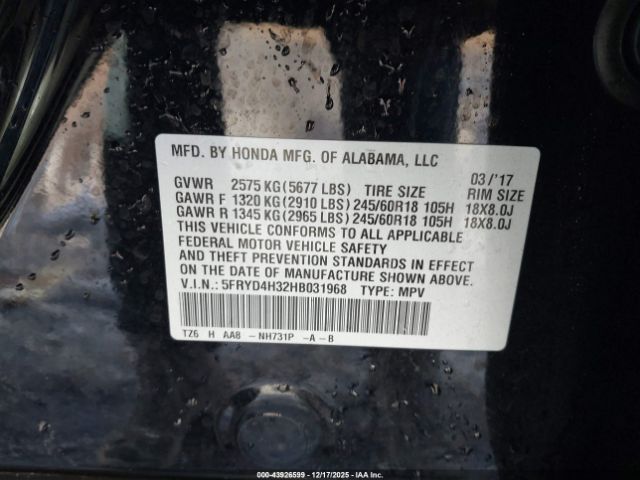 2017 ACURA MDX 5FRYD4H32HB031968 Photo 8