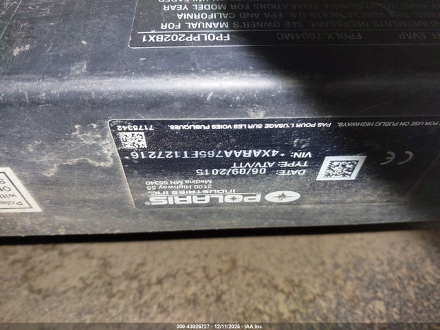 Polaris Ranger 6x6 2015 4XARAA765FT127216 Image 10
