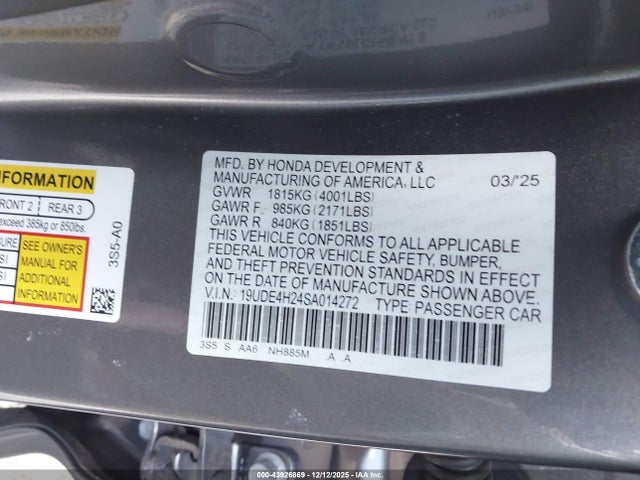 2025 ACURA INTEGRA 19UDE4H24SA014272 Photo 8