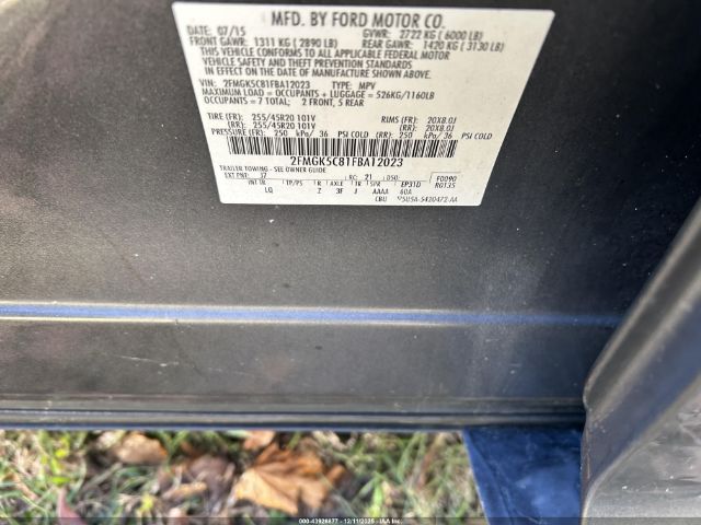 2015 FORD FLEX 2FMGK5C81FBA12023 Photo 8