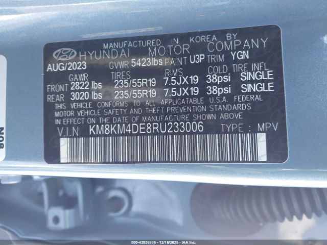 2024 HYUNDAI IONIQ 5 KM8KM4DE8RU233006 Photo 8