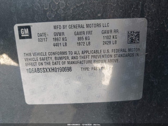 2017 CADILLAC ATS 1G6AB5SXXH0190698 Photo 8