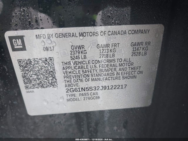 2018 CADILLAC XTS 2G61N5S32J9122217 Photo 8