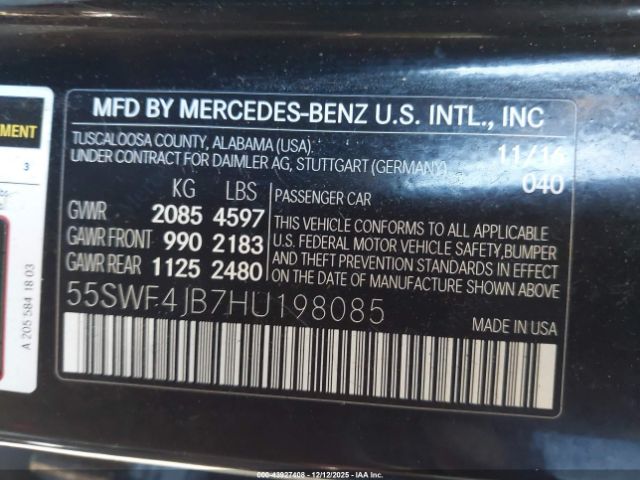 2017 MERCEDES-BENZ C 300 55SWF4JB7HU198085 Photo 8