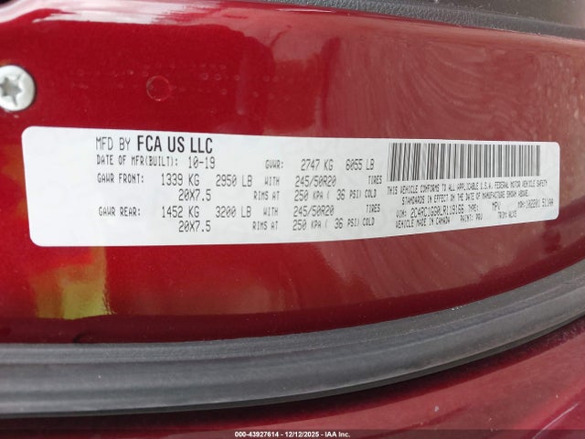 2020 CHRYSLER PACIFICA 2C4RC1GG0LR119166 Photo 8