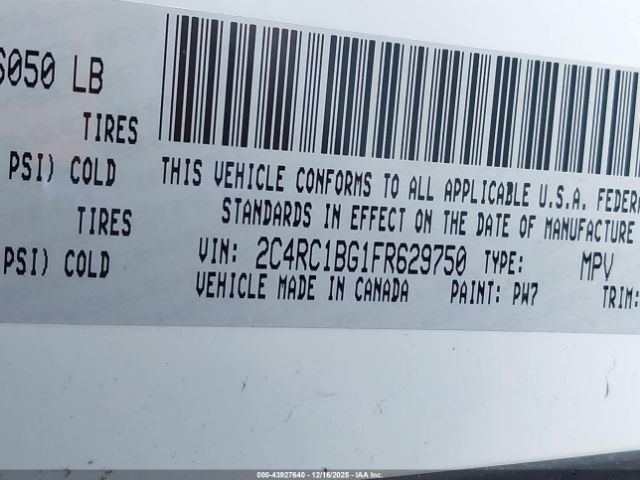 2015 CHRYSLER TOWN & COUNTRY 2C4RC1BG1FR629750 Photo 8