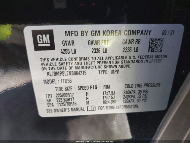 2022 CHEVROLET TRAILBLAZER KL79MPSL7NB064315 Photo 8