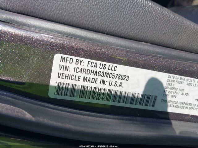 2021 DODGE DURANGO 1C4RDHAG3MC578023 Photo 8