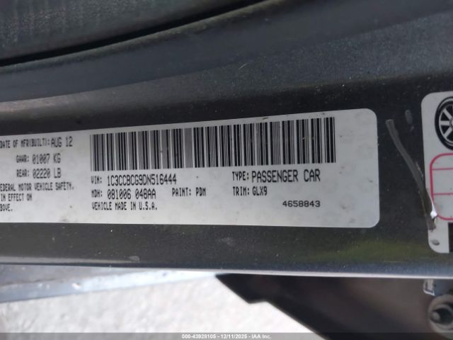 2013 CHRYSLER 200 1C3CCBCG9DN516444 Photo 8
