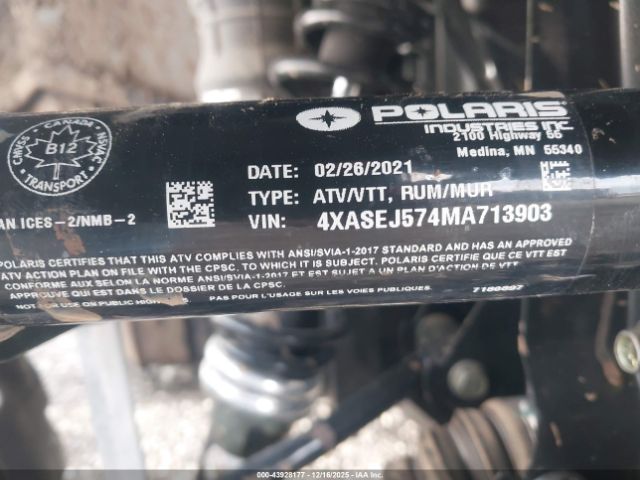 2021 POLARIS SPORTSMAN 4XASEJ574MA713903 Photo 9