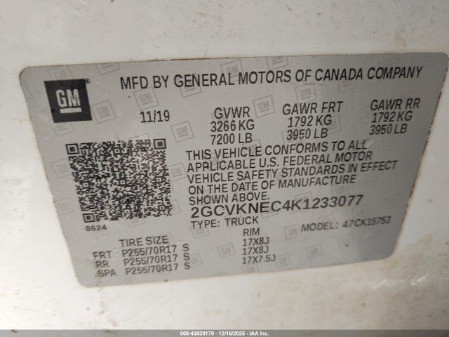 2019 CHEVROLET SILVERADO 1500 LD 2GCVKNEC4K1233077 Photo 8