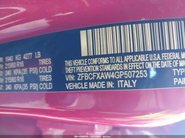 2016 FIAT 500X ZFBCFXAW4GP507253 Photo 8