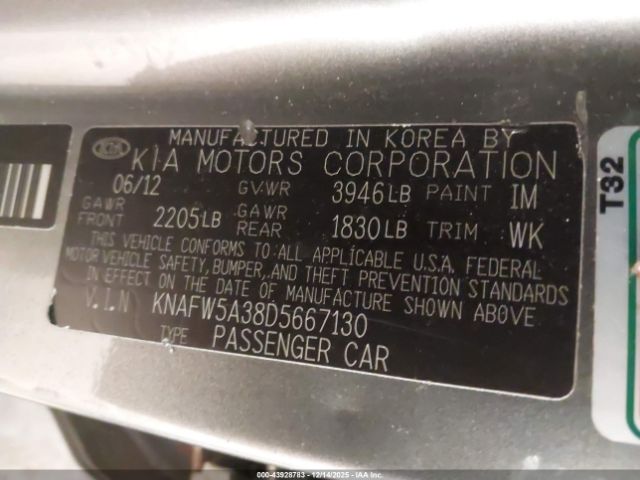 2013 KIA FORTE KNAFW5A38D5667130 Photo 8