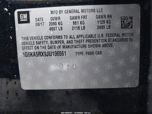 2018 CADILLAC CT6 1G6KA5RX9JU106561 Photo 8