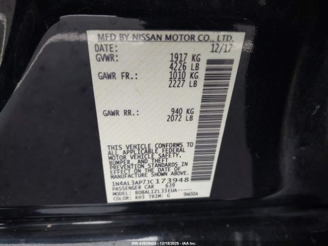 2018 NISSAN ALTIMA 1N4AL3AP7JC173948 Photo 8