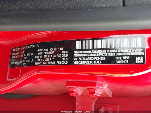 2019 JEEP RENEGADE ZACNJABBXKPK84920 Photo 8