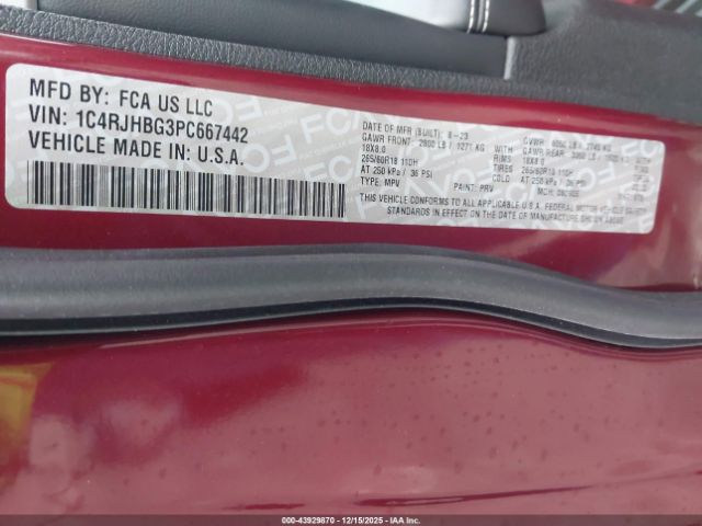 2023 JEEP GRAND CHEROKEE 1C4RJHBG3PC667442 Photo 8