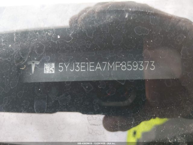 2021 TESLA MODEL 3 5YJ3E1EA7MF859373 Photo 8