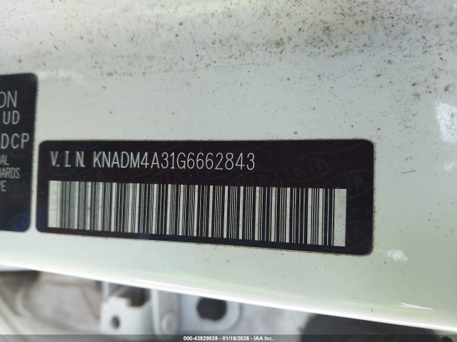 Aukcja sprzedaży 2016 Kia Rio Lx, vin: KNADM4A31G6662843, numer aukcji: 43929939