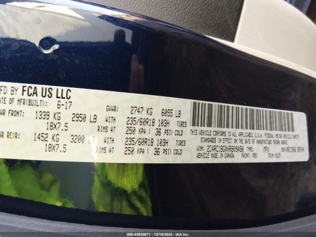 2017 CHRYSLER PACIFICA 2C4RC1BGXHR809490 Photo 8