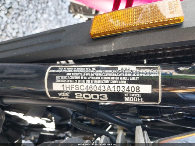 2003 HONDA VTX1800 1HFSC46043A103408 Photo 9