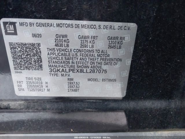 2020 GMC TERRAIN 3GKALPEX8LL287075 Photo 8