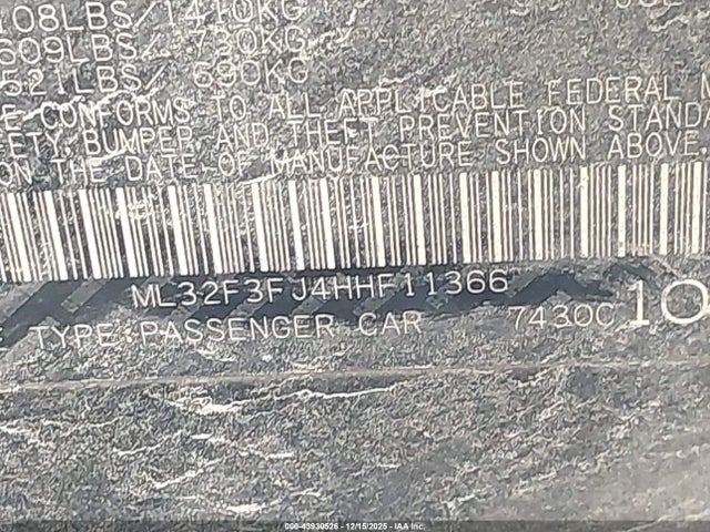 2017 MITSUBISHI MIRAGE G4 ML32F3FJ4HHF11366 Photo 8