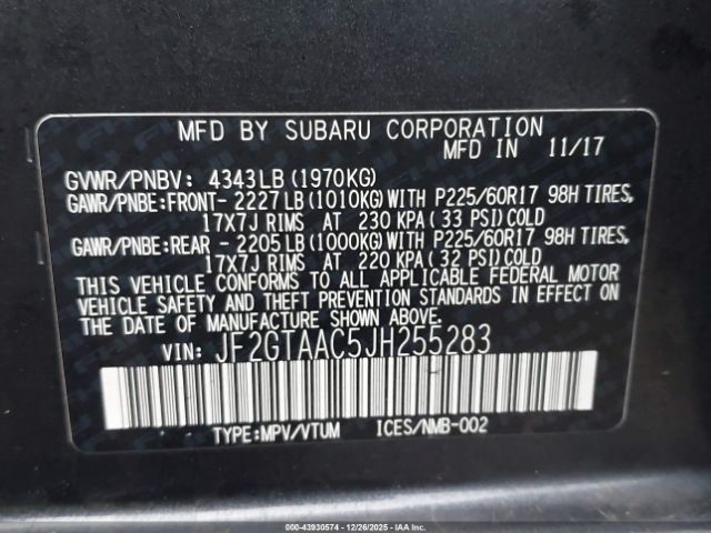 2018 SUBARU CROSSTREK JF2GTAAC5JH255283 Photo 8