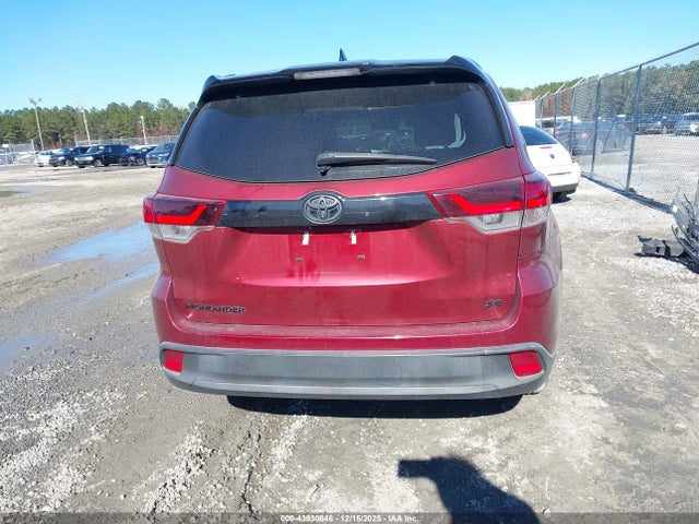 5TDKZRFH0KS318118 Toyota Highlander Se