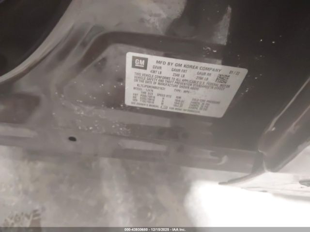 2022 CHEVROLET TRAX KL7CJPSM3NB521631 Photo 8