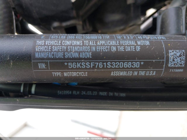 2025 INDIAN MOTORCYCLE CO. SPORT SCOUT 56KSSF761S3206830 Photo 9