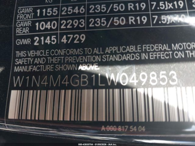 2020 MERCEDES-BENZ GLB 250 W1N4M4GB1LW049853 Photo 8