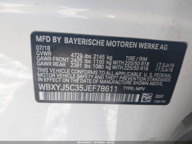 2018 BMW X2 WBXYJ5C35JEF78611 Photo 8