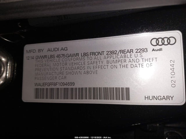 2015 AUDI A3 WAUEFGFF8F1094699 Photo 8